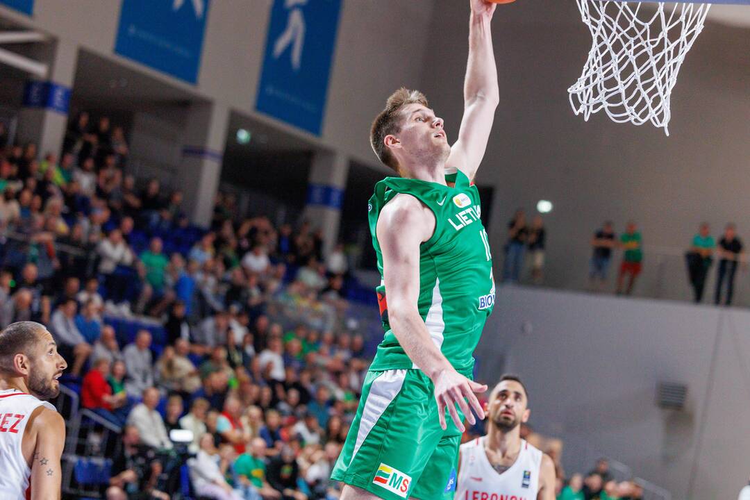 Kontrolinės krepšinio rungtynės: Lietuva – Libanas 100:71