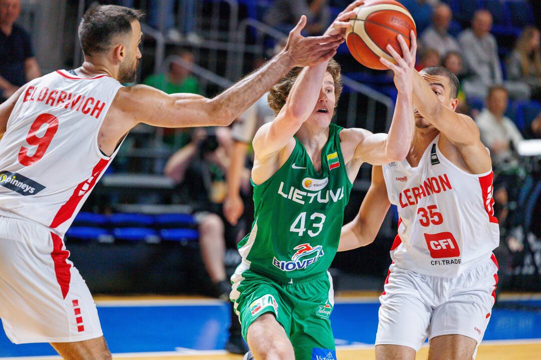 Kontrolinės krepšinio rungtynės: Lietuva – Libanas 100:71