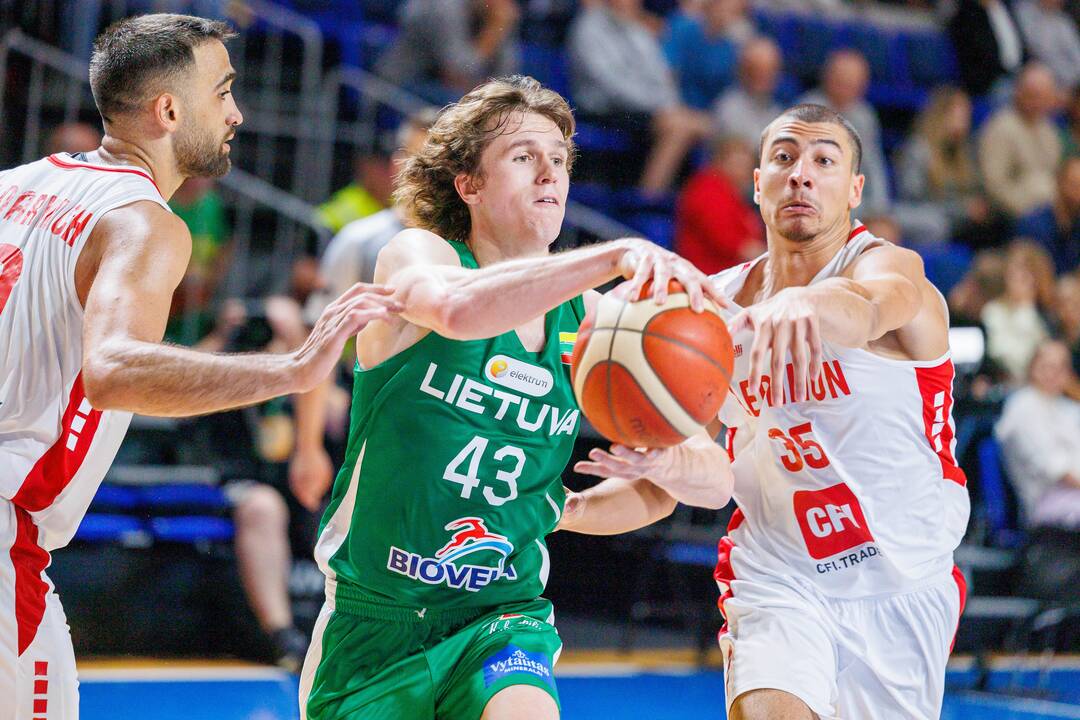 Kontrolinės krepšinio rungtynės: Lietuva – Libanas 100:71