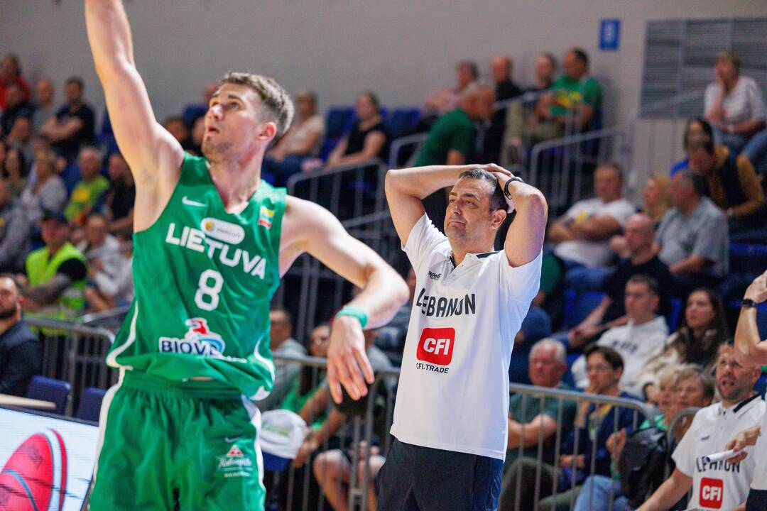 Kontrolinės krepšinio rungtynės: Lietuva – Libanas 100:71