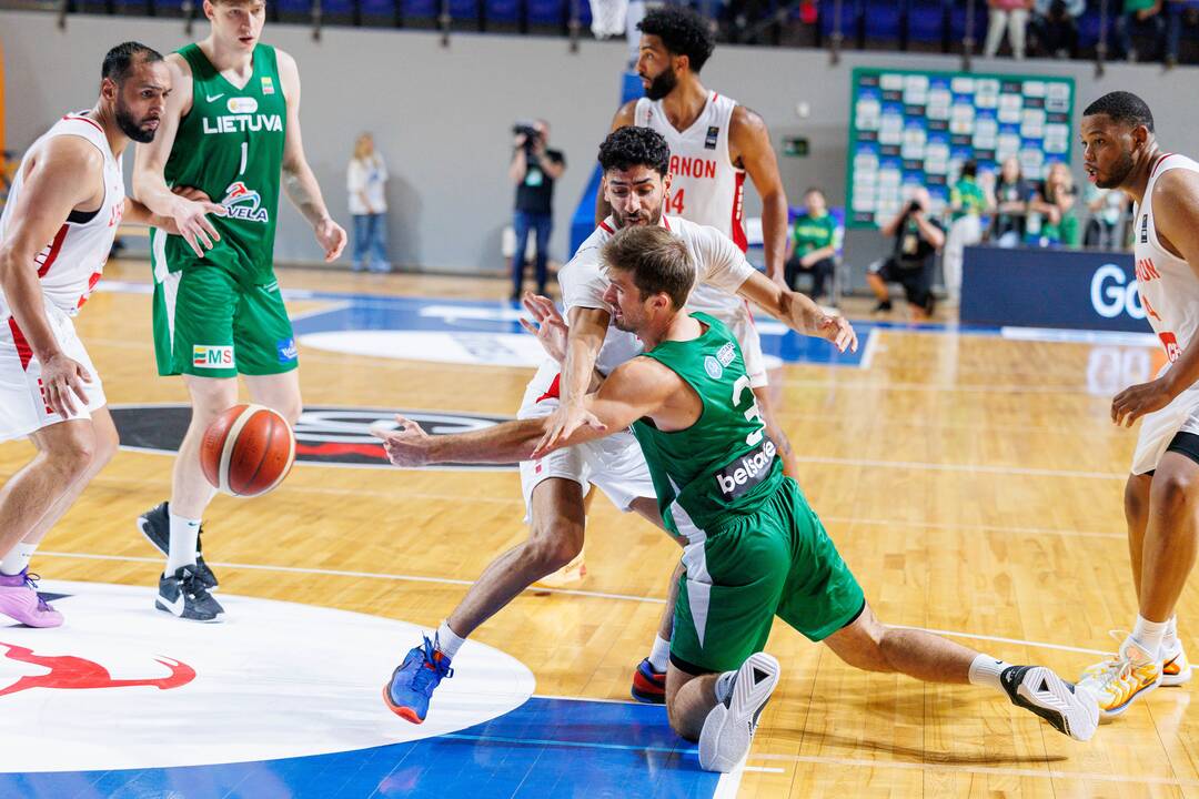 Kontrolinės krepšinio rungtynės: Lietuva – Libanas 100:71