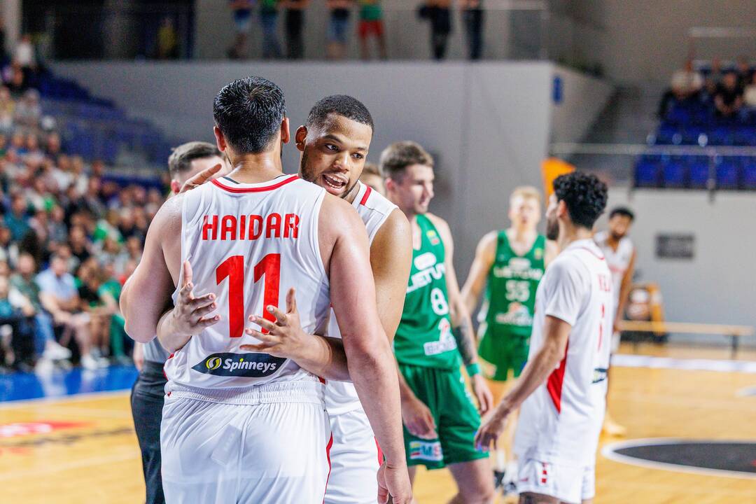 Kontrolinės krepšinio rungtynės: Lietuva – Libanas 100:71