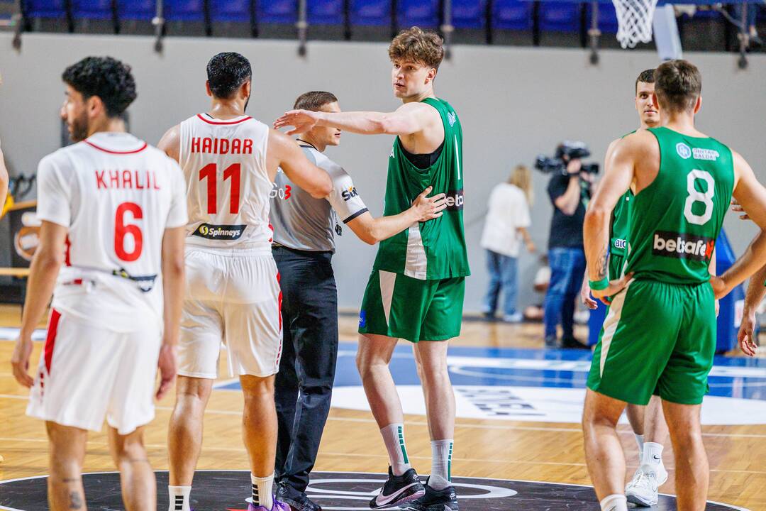 Kontrolinės krepšinio rungtynės: Lietuva – Libanas 100:71