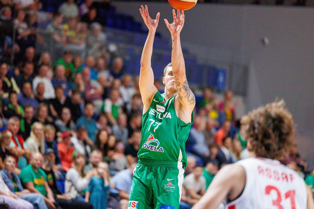 Kontrolinės krepšinio rungtynės: Lietuva – Libanas 100:71
