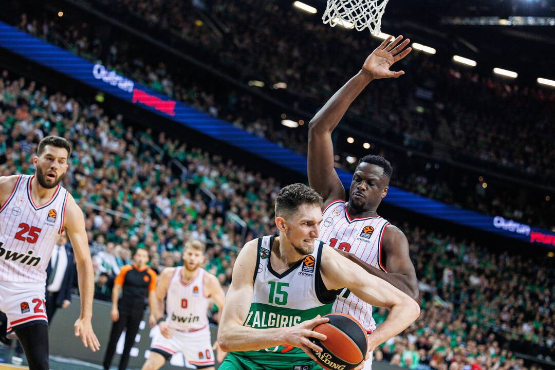 Eurolyga: Kauno „Žalgiris“ – Pirėjo „Olympiacos“ 76:95