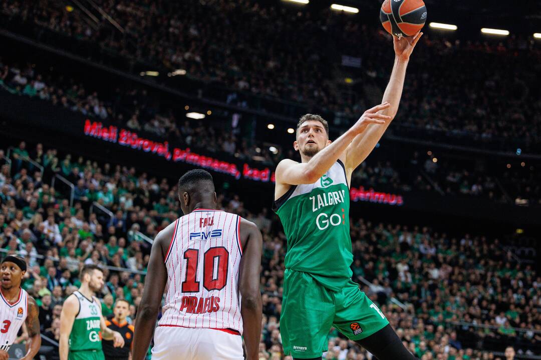 Eurolyga: Kauno „Žalgiris“ – Pirėjo „Olympiacos“ 76:95