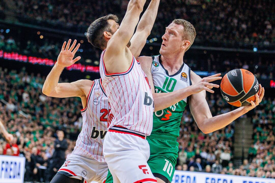 Eurolyga: Kauno „Žalgiris“ – Pirėjo „Olympiacos“ 76:95