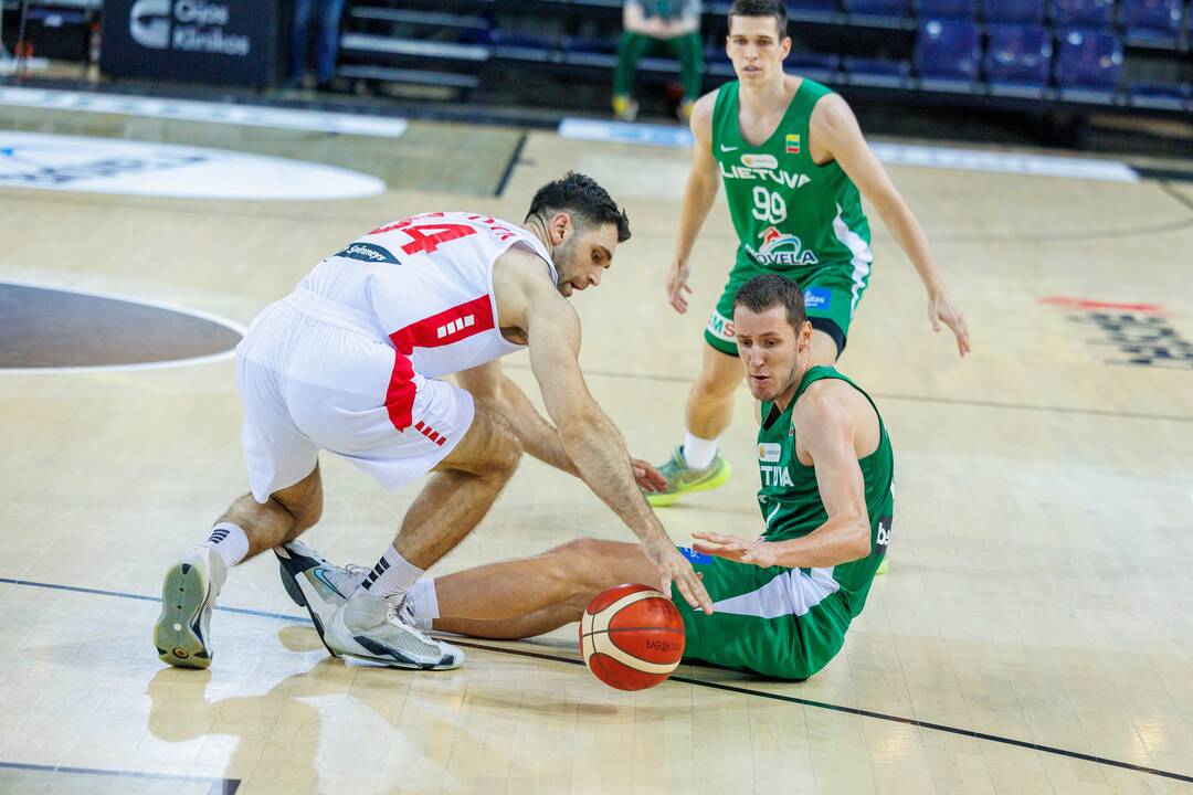 Kontrolinės krepšinio rungtynės: Lietuva – Libanas 105:66
