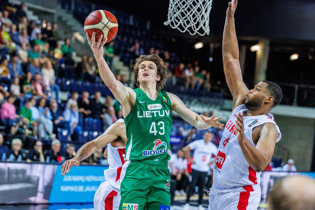Kontrolinės krepšinio rungtynės: Lietuva – Libanas 105:66