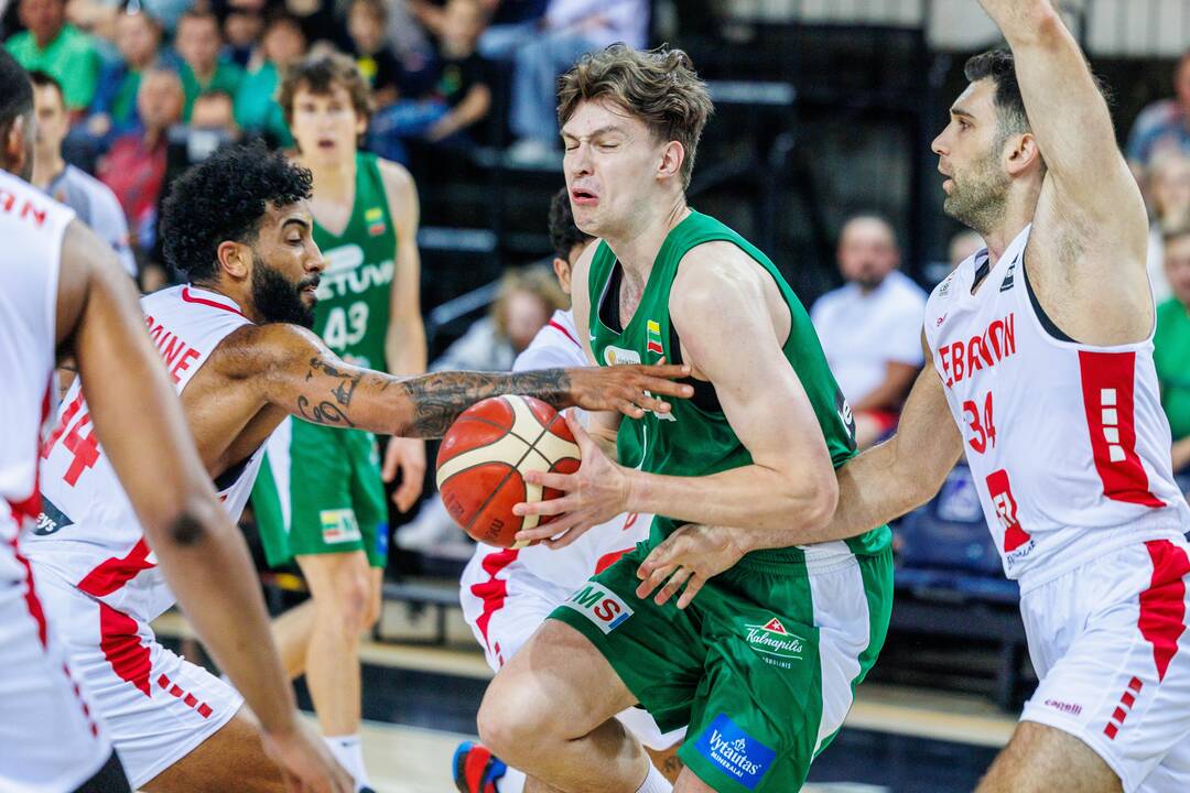 Kontrolinės krepšinio rungtynės: Lietuva – Libanas 105:66