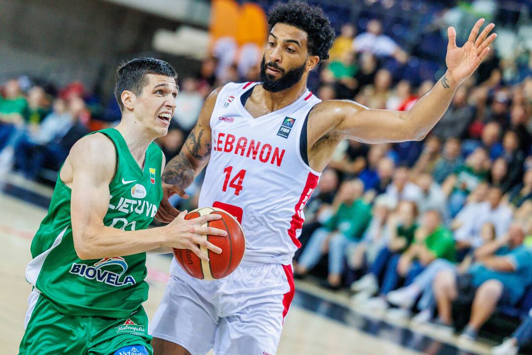 Kontrolinės krepšinio rungtynės: Lietuva – Libanas 105:66