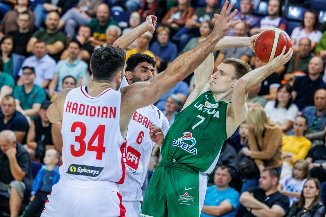Kontrolinės krepšinio rungtynės: Lietuva – Libanas 105:66