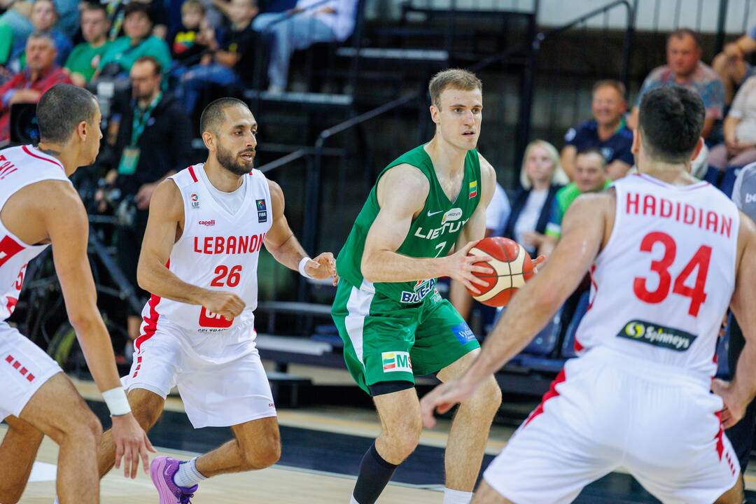 Kontrolinės krepšinio rungtynės: Lietuva – Libanas 105:66