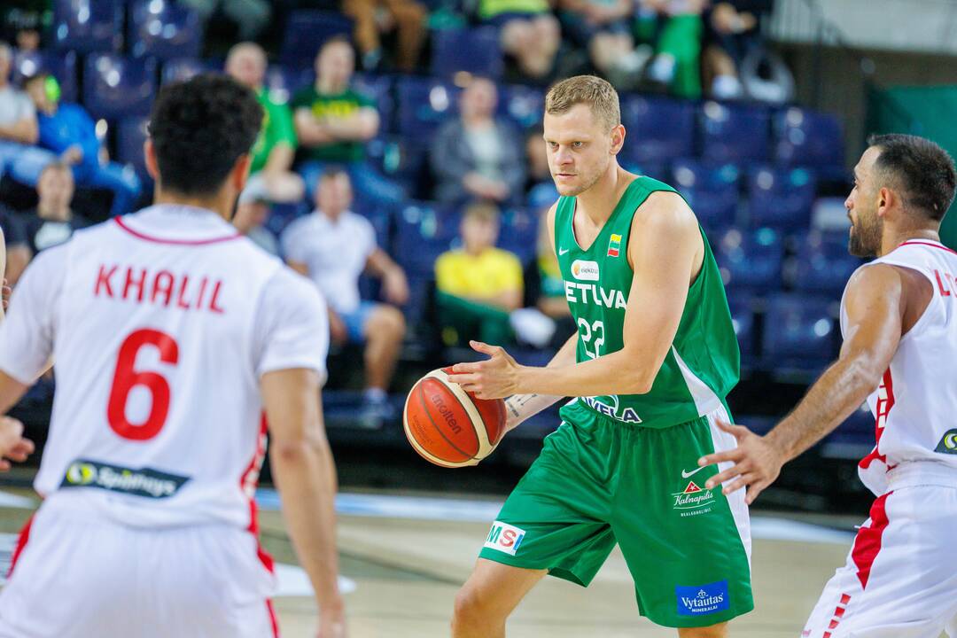 Kontrolinės krepšinio rungtynės: Lietuva – Libanas 105:66