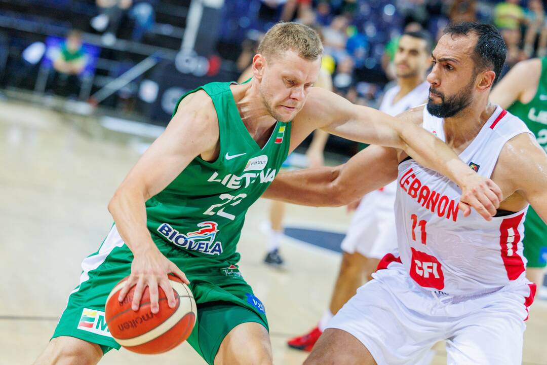 Kontrolinės krepšinio rungtynės: Lietuva – Libanas 105:66