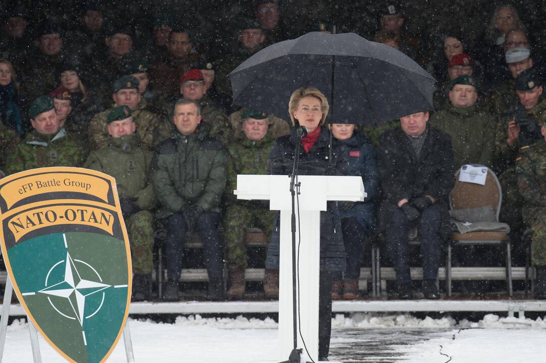  NATO pajėgų bataliono metinių minėjimas Rukloje
