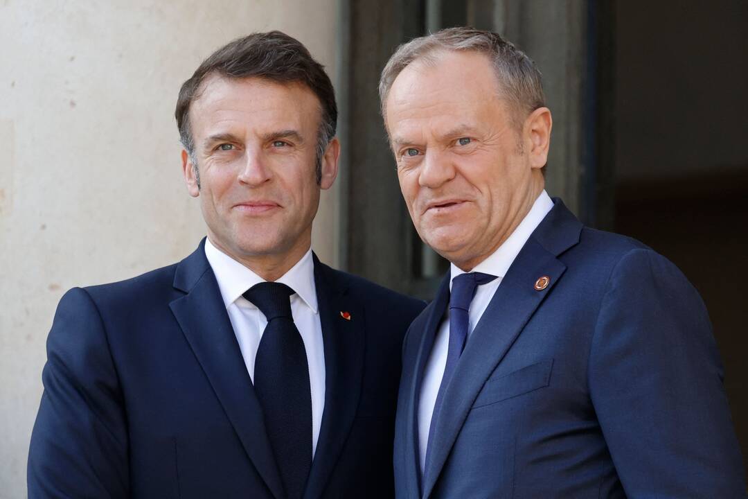 Emmanuelis Macronas ir Donaldas Tuskas