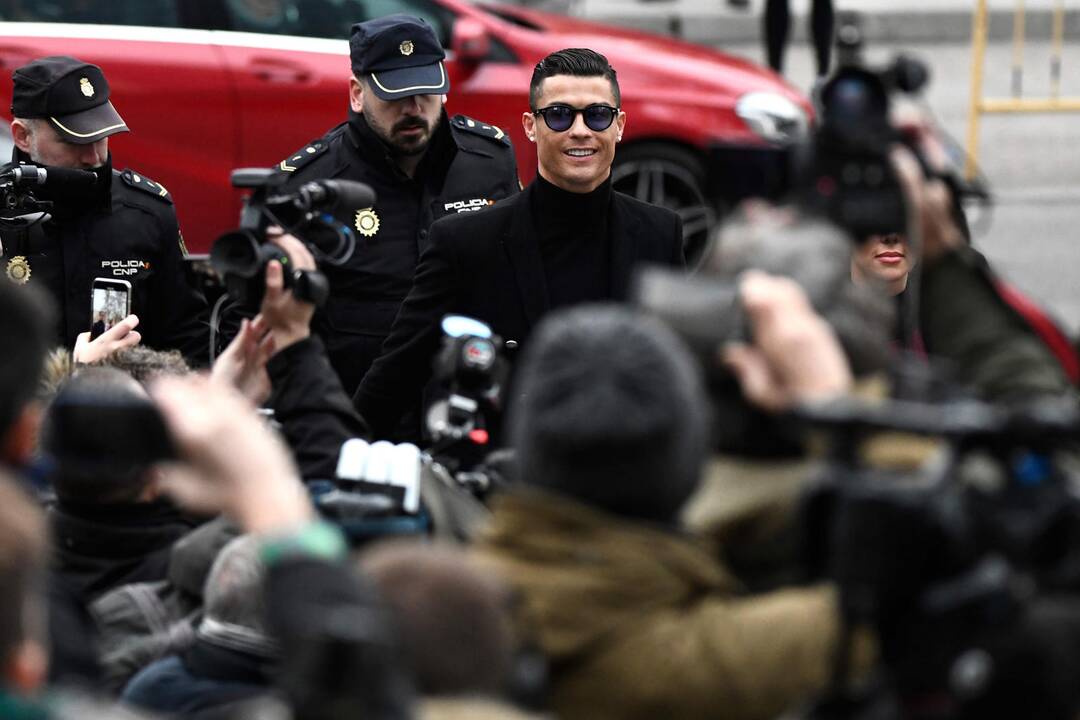 Futbolo žvaigždės C. Ronaldo teismo procesas