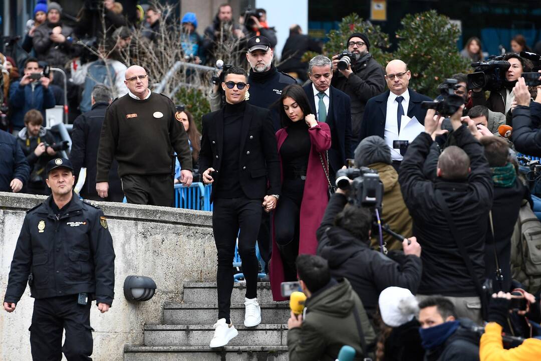 Futbolo žvaigždės C. Ronaldo teismo procesas