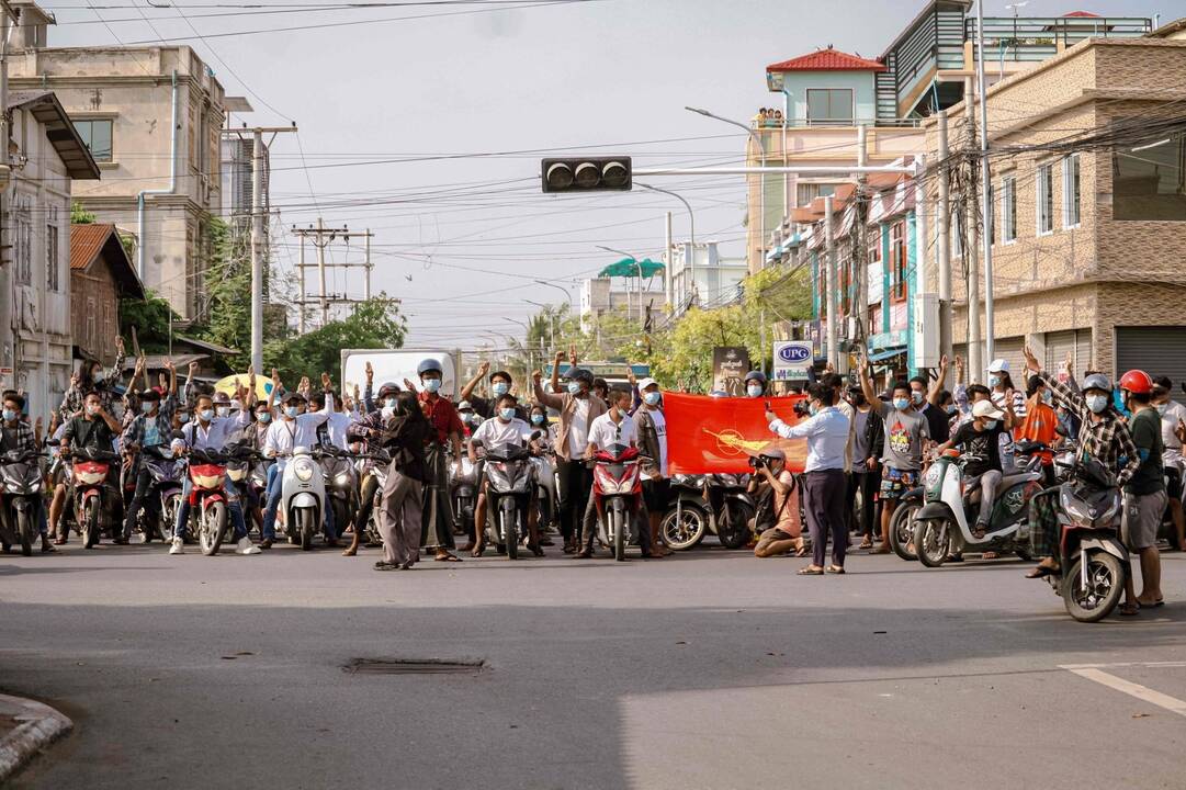 Protestai Mianmare