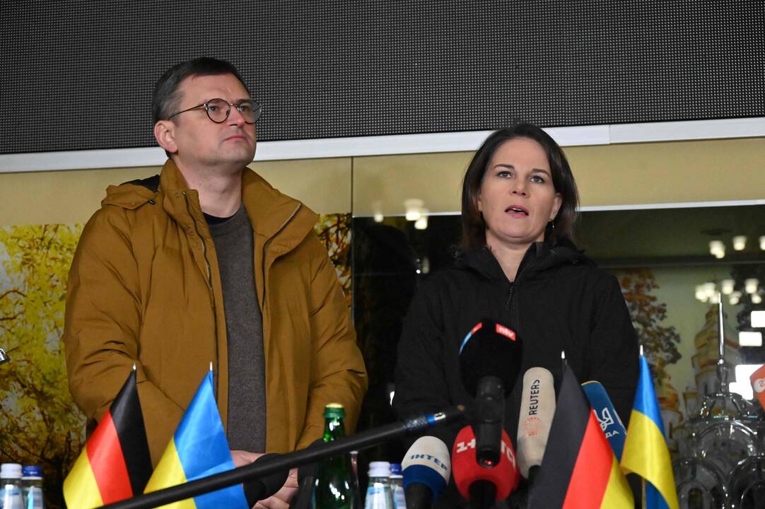 Dmytro Kuleba ir Annalena Baerbock