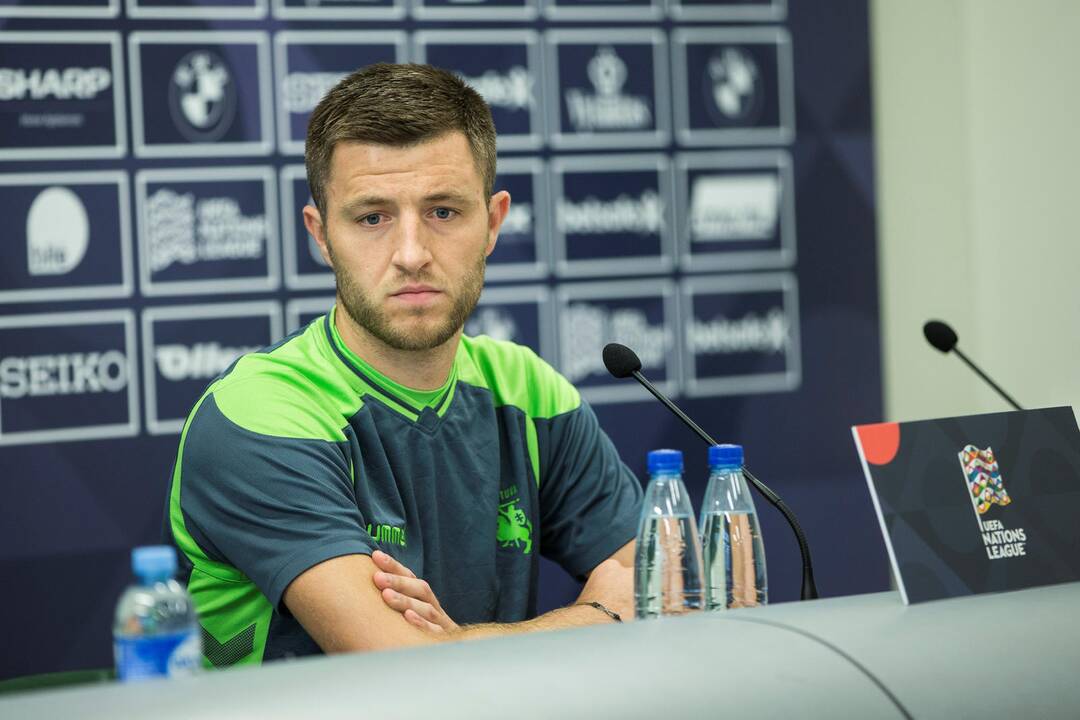 Lietuvos futbolo rinktinės spaudos konferencija