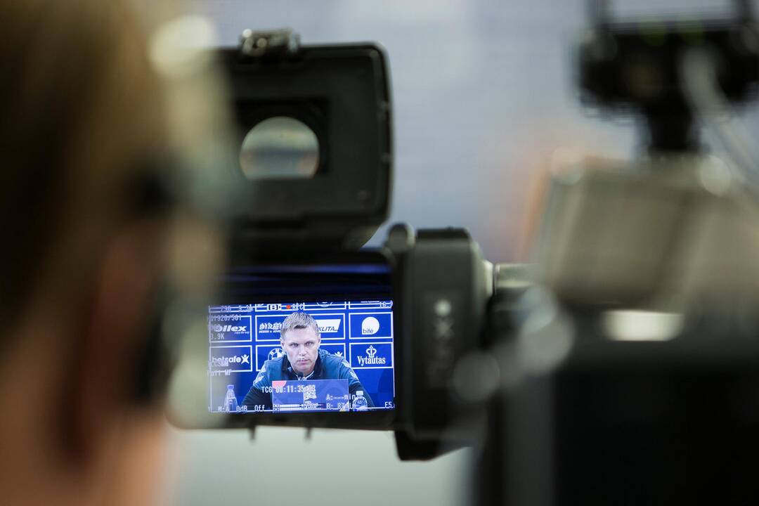 Lietuvos futbolo rinktinės spaudos konferencija