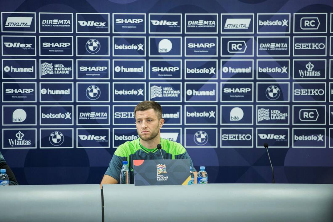 Lietuvos futbolo rinktinės spaudos konferencija