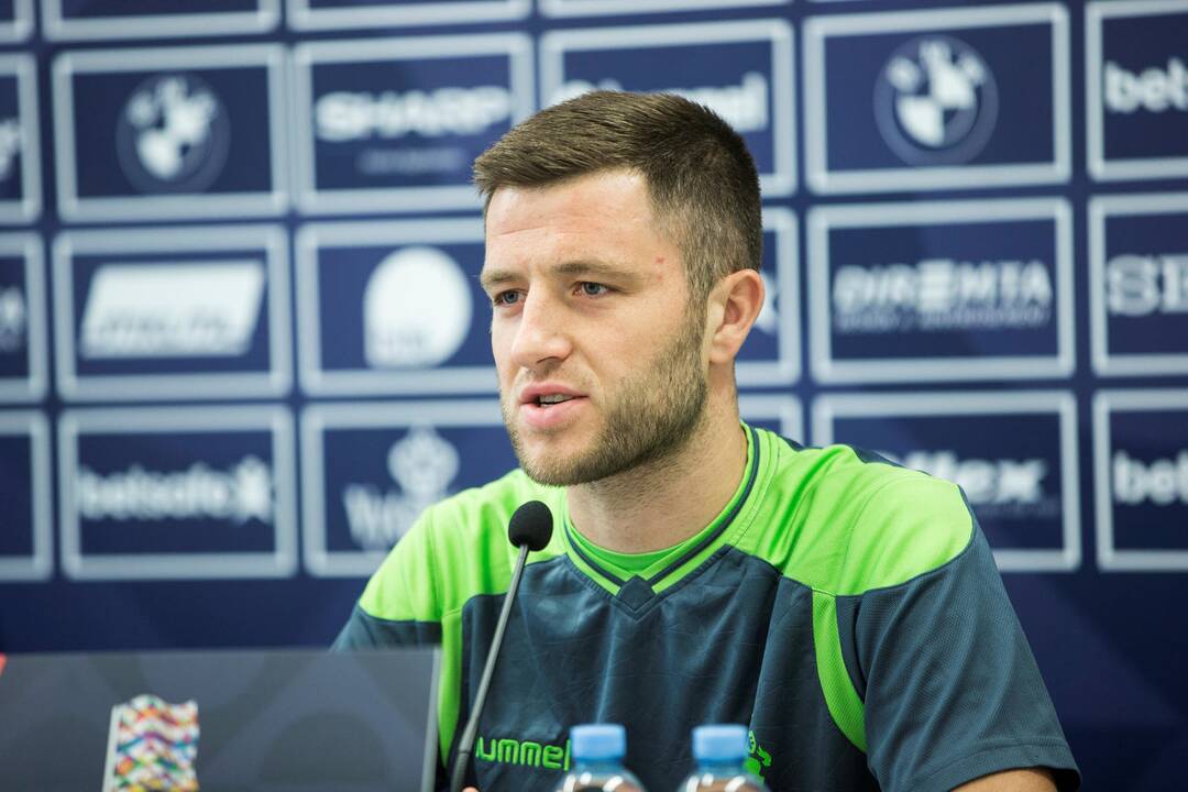 Lietuvos futbolo rinktinės spaudos konferencija