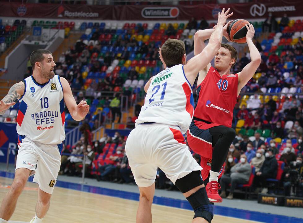 Pratęsimo dramoje Maskvoje – sunkiai sulaikomas M. Grigonis ir Eurolygos čempionų triumfas