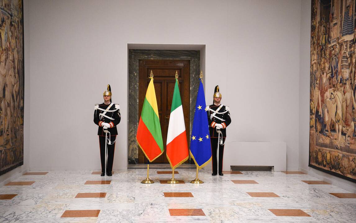 Gitanas Nausėda ir Sergio Mattarella