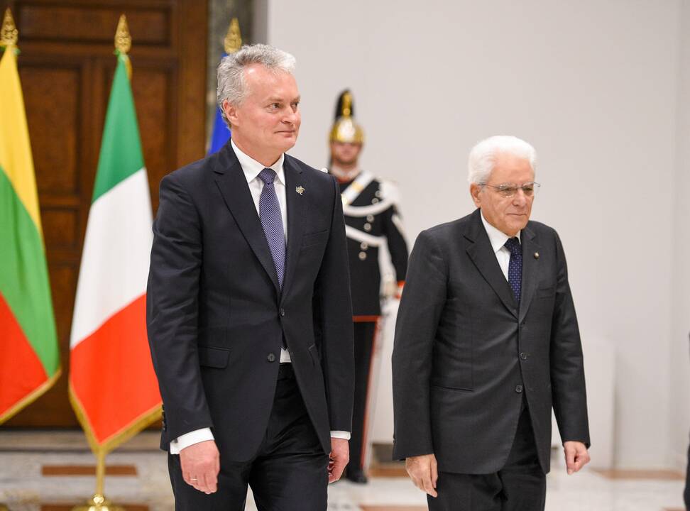 Gitanas Nausėda ir Sergio Mattarella