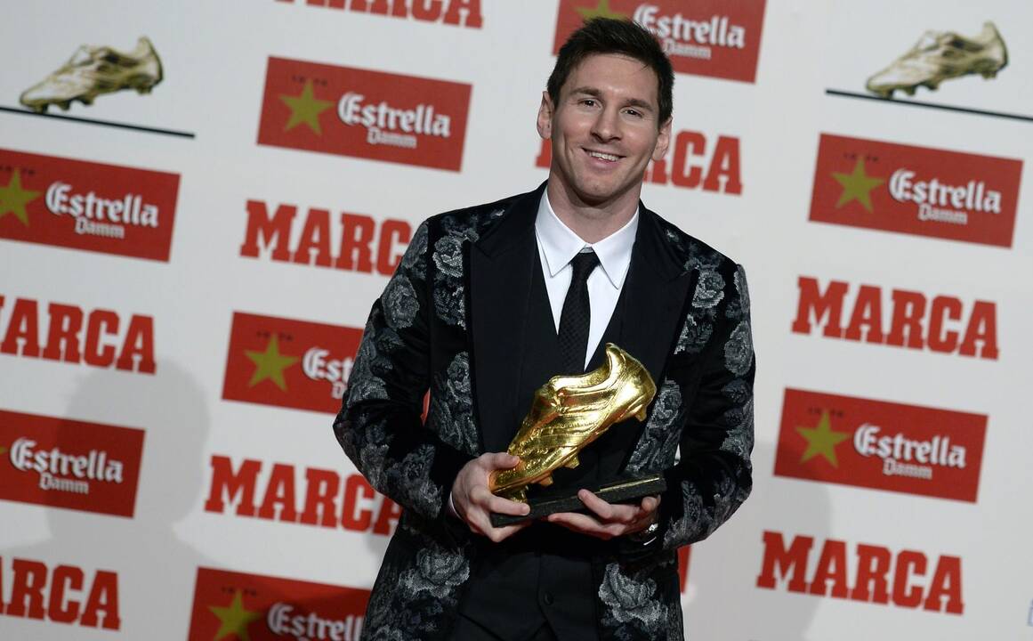 L. Messi trečią kartą įteiktas „Auksinio batelio“ apdovanojimas