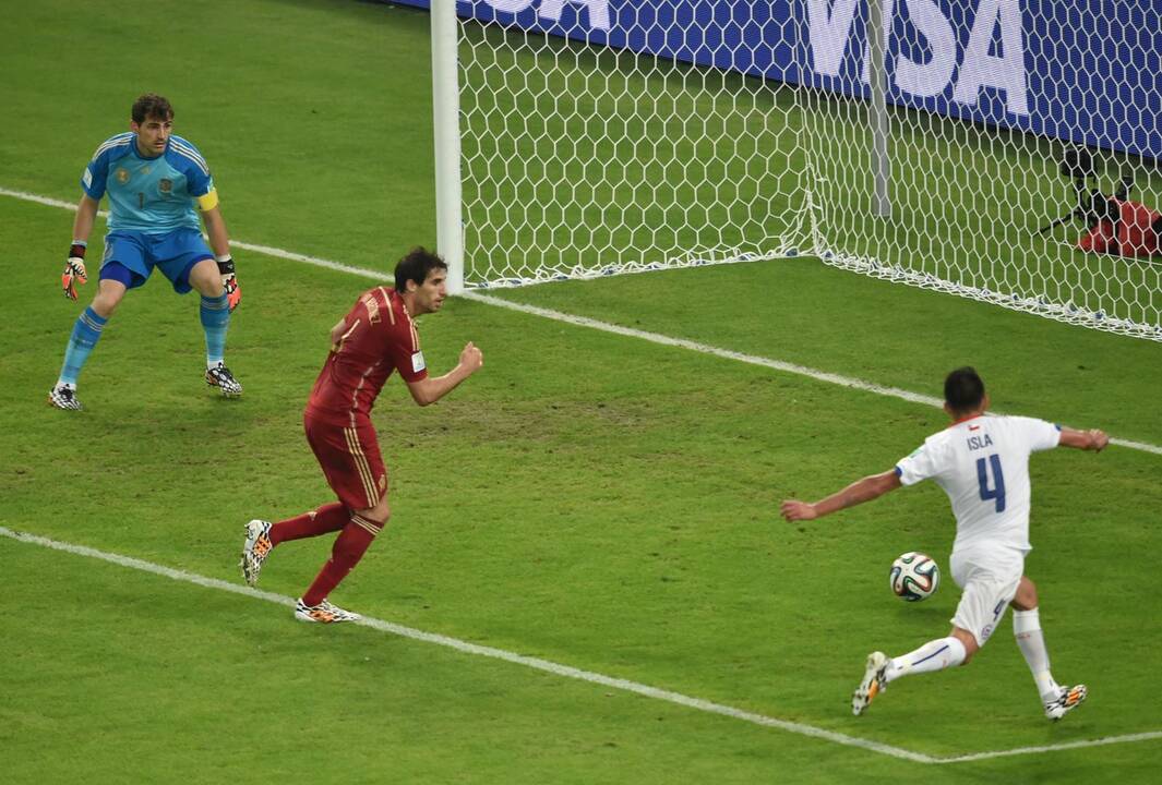 Pasaulio futbolo čempionatas: Ispanija - Čilė