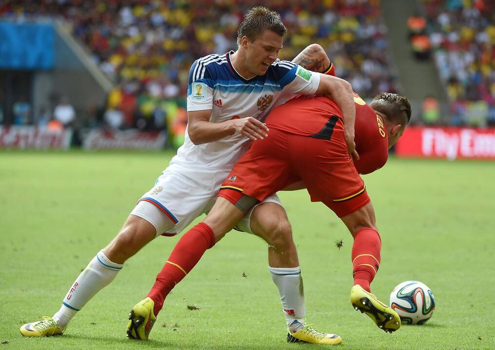 Pasaulio futbolo čempionatas: Belgija - Rusija