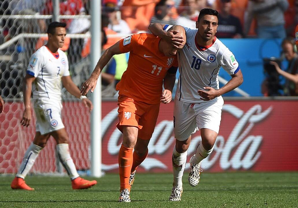 Pasaulio futbolo čempionatas: Olandija - Čilė