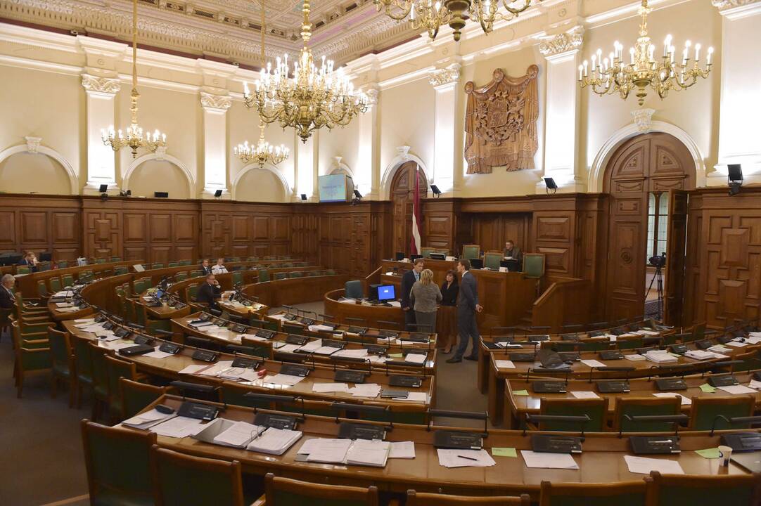 Latvijos Saeima trečiadienį vidurdienį turėtų balsuoti dėl naujos vyriausybės