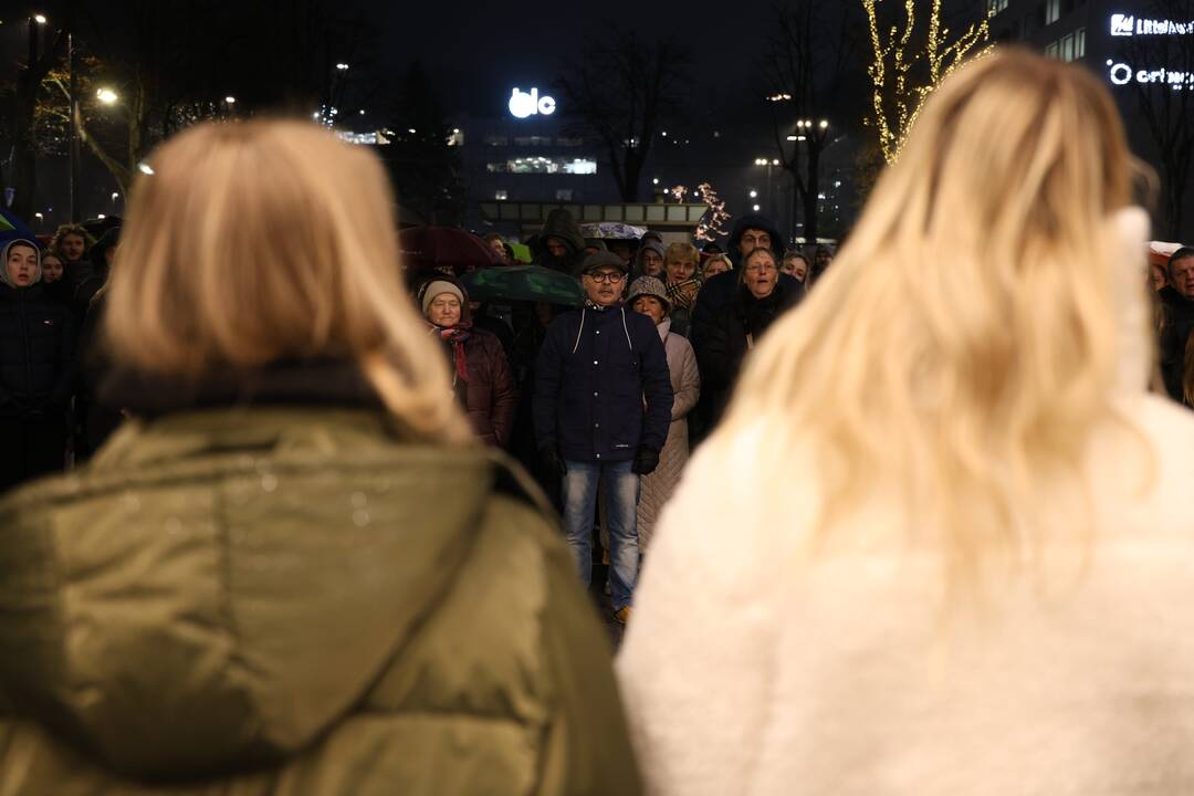 Protestas prieš „Nemuno aušros“ įtraukimą į valdančiąją koaliciją Kaune