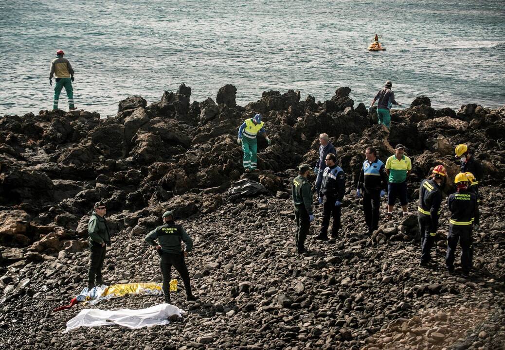Mėginę pasiekti Kanarų salas žuvo septyni migrantai iš Afrikos