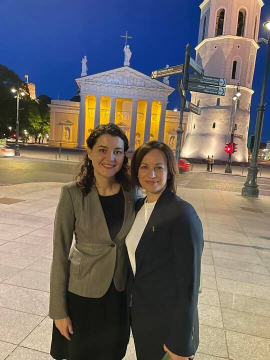Monika Navickienė ir Maryna Lazebna
