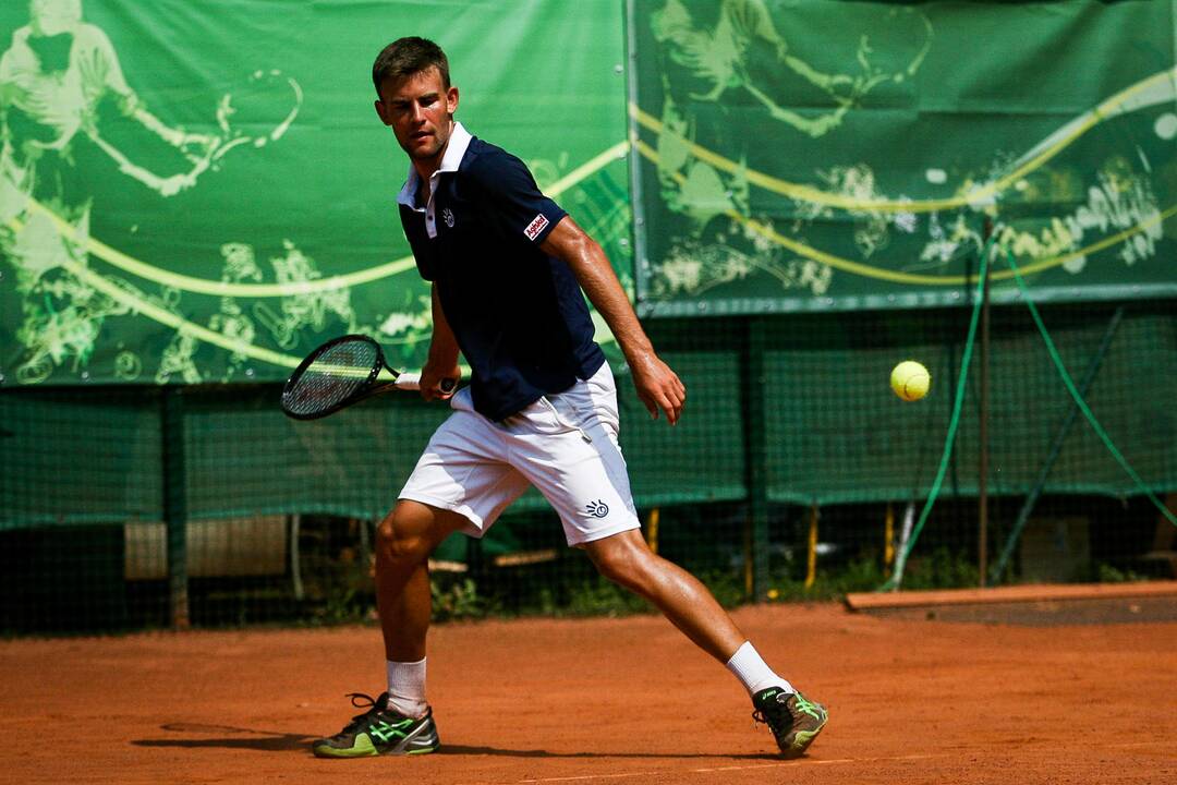 L. Grigelis pergale pradėjo ITF serijos vyrų teniso turnyrą Didžiojoje Britanijoje