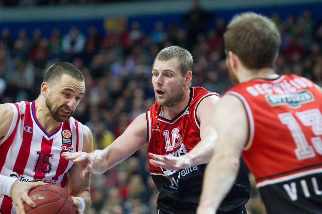 Europos taurė: "Lietuvos rytas" - "Crvena Zvezda" 82:80