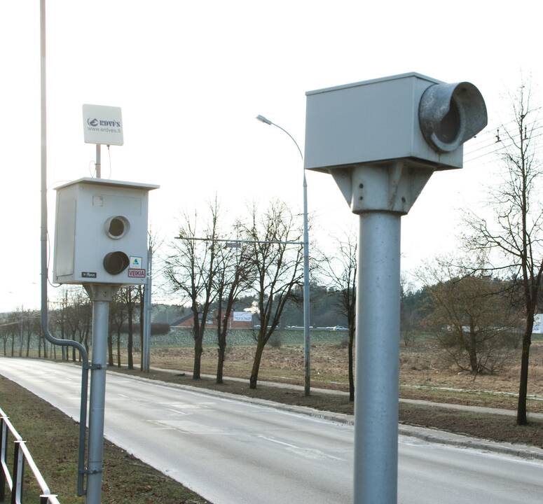 Tauragės rajone nupjautas greičio matuoklis