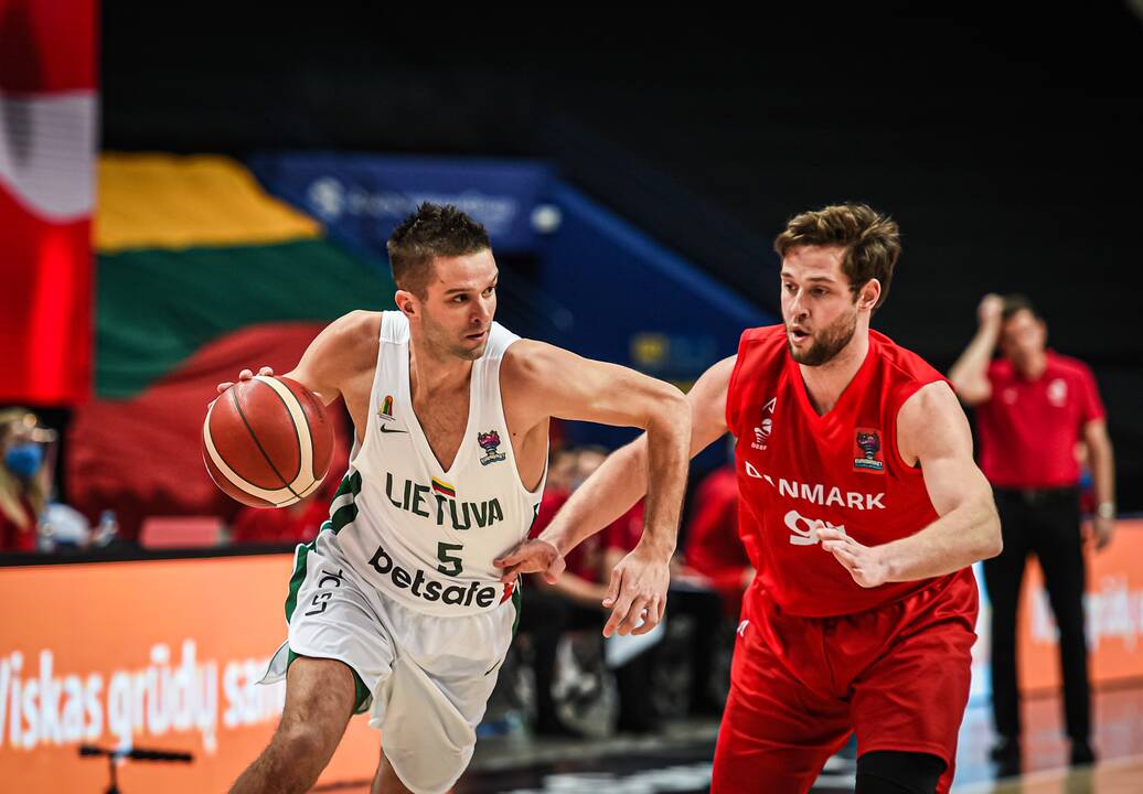 Europos krepšinio čempionato atranka: Lietuva – Danija 77:76