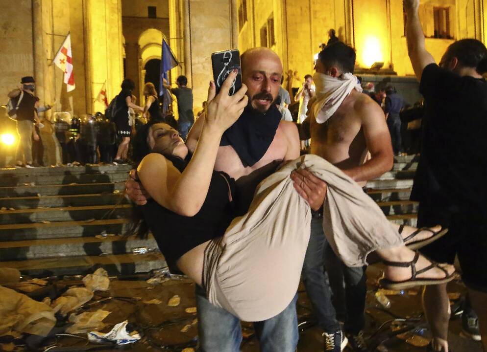 Protestai Tbilisyje 