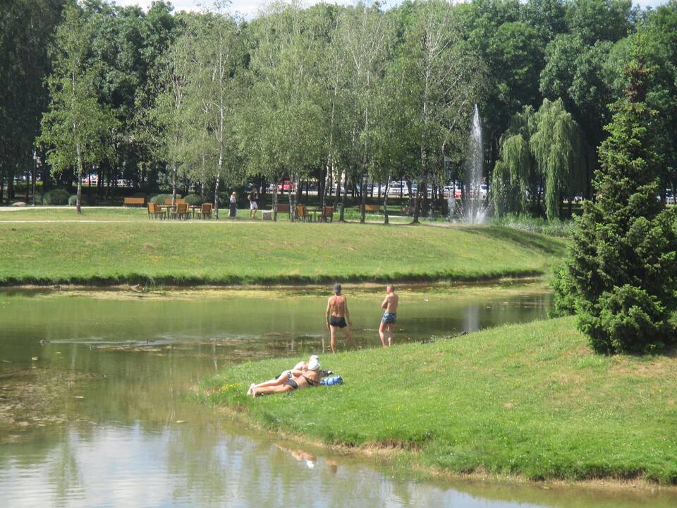 Dumblėtas Kalniečių parko tvenkinys