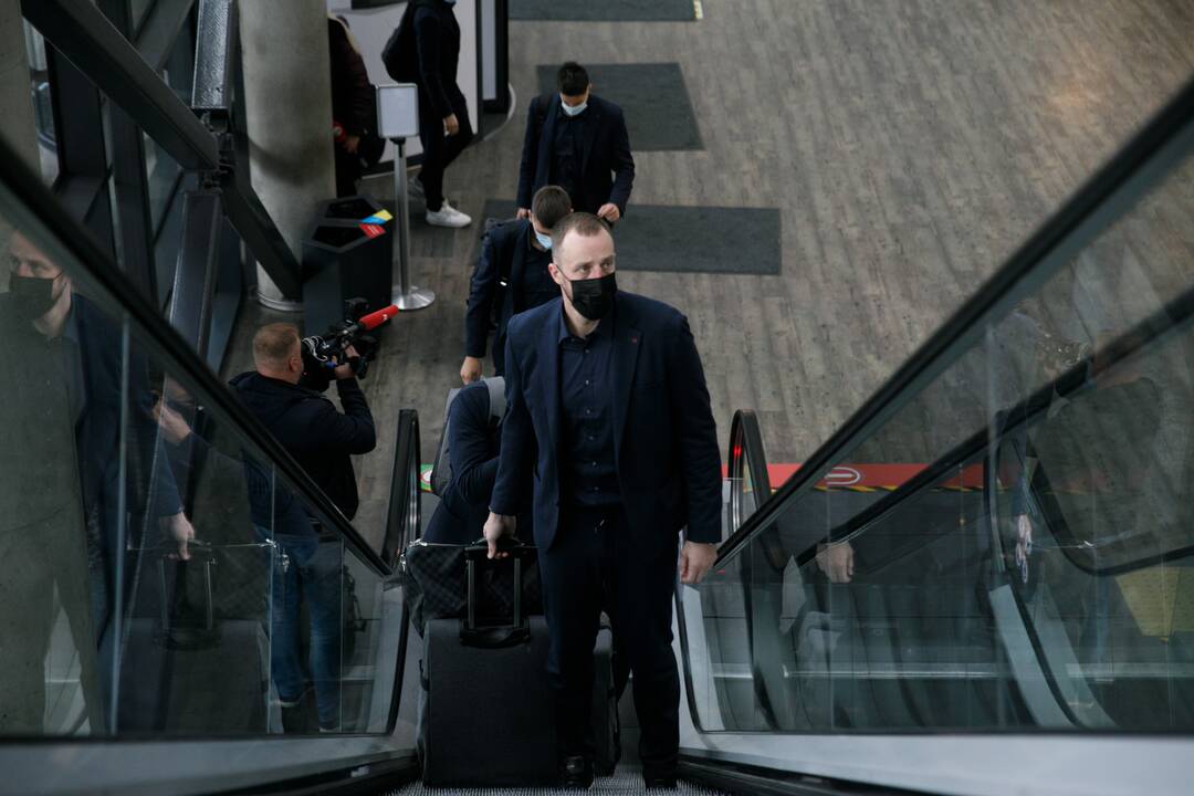  „Žalgirio“ krepšininkai Kauno oro uoste