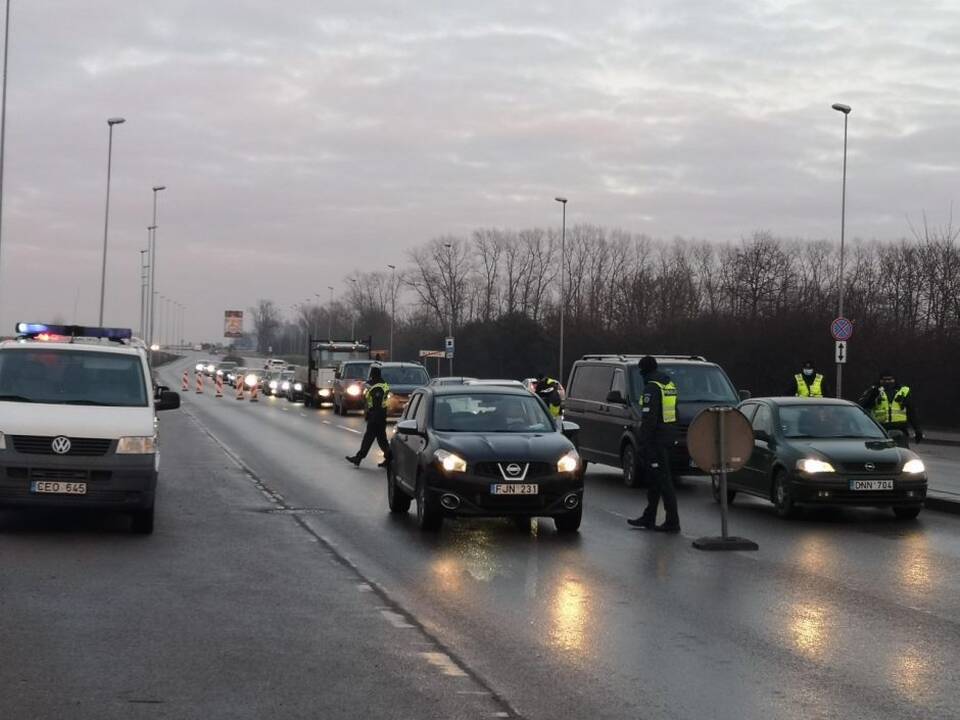 Pirmąją metų dieną policininkai dirbo nuo pat ryto