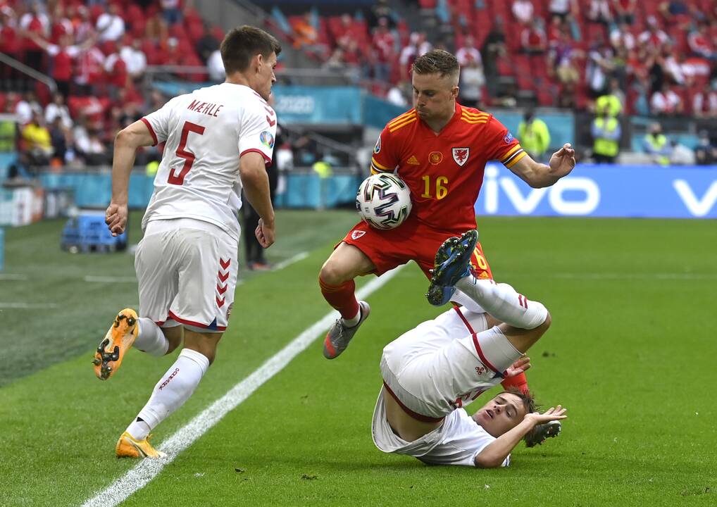 Europos futbolo čempionatas: Velsas–Danija 0:4