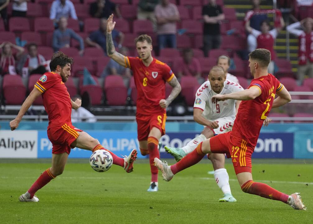 Europos futbolo čempionatas: Velsas–Danija 0:4